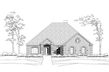 4-Bedroom, 2914 Sq Ft Ranch House Plan - 156-1937 - Front Exterior