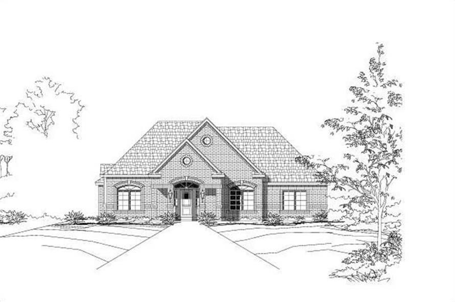 3-Bedroom, 2647 Sq Ft Ranch House Plan - 156-1949 - Front Exterior