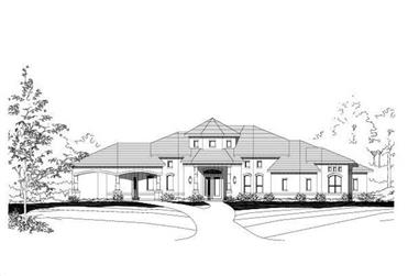 3-Bedroom, 3360 Sq Ft Contemporary Home Plan - 156-1955 - Main Exterior