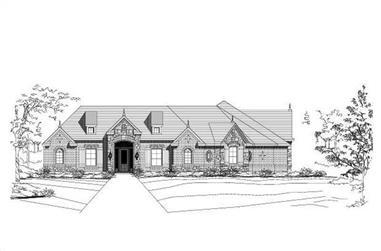 4-Bedroom, 3246 Sq Ft Country House Plan - 156-1959 - Front Exterior