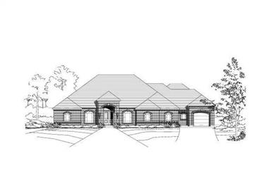 4-Bedroom, 4099 Sq Ft Luxury House Plan - 156-1960 - Front Exterior