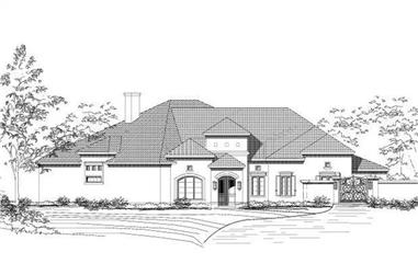 4-Bedroom, 4405 Sq Ft Contemporary House Plan - 156-1975 - Front Exterior