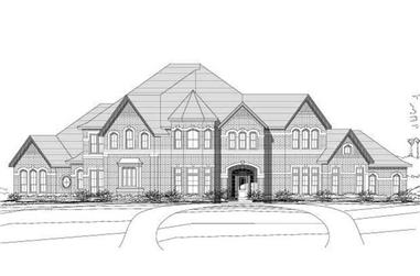 4-Bedroom, 4170 Sq Ft Luxury House Plan - 156-1988 - Front Exterior