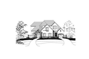 4-Bedroom, 4308 Sq Ft Country House Plan - 156-1993 - Front Exterior