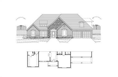 5-Bedroom, 2953 Sq Ft Traditional House Plan - 156-2023 - Front Exterior