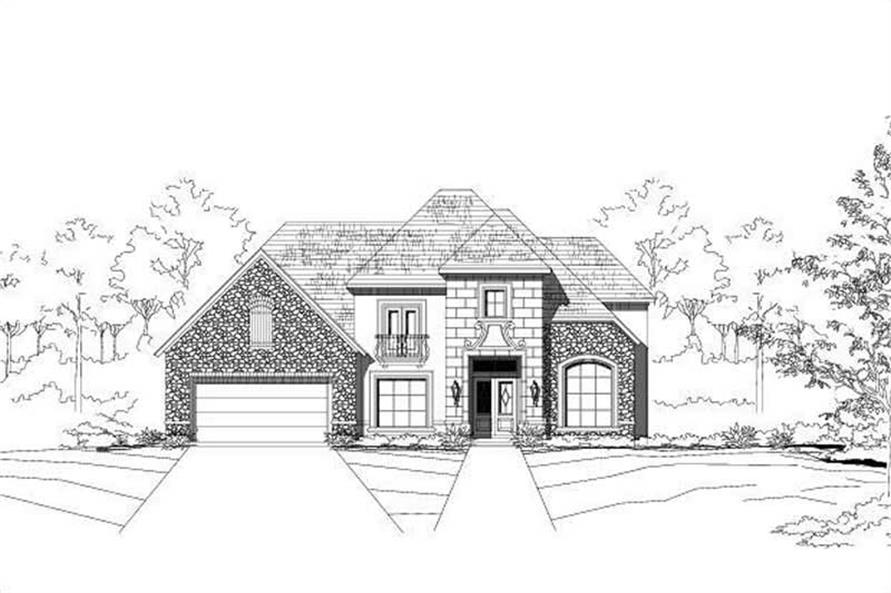 4-Bedroom, 4712 Sq Ft Country Home Plan - 156-2029 - Main Exterior