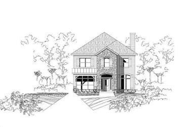4-Bedroom, 2502 Sq Ft Traditional House Plan - 156-2042 - Front Exterior