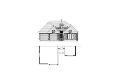 3-Bedroom, 2127 Sq Ft French Home Plan - 156-2074 - Main Exterior