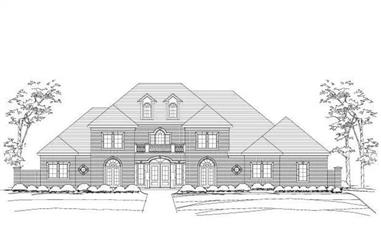 4-Bedroom, 4814 Sq Ft Luxury House Plan - 156-2086 - Front Exterior