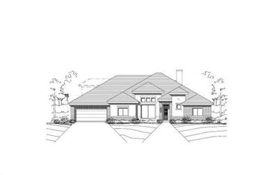 4-Bedroom, 3068 Sq Ft Ranch Home Plan - 156-2090 - Main Exterior