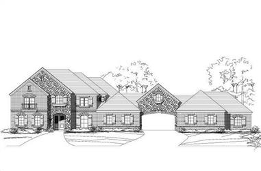 4-Bedroom, 5196 Sq Ft Country Home Plan - 156-2091 - Main Exterior