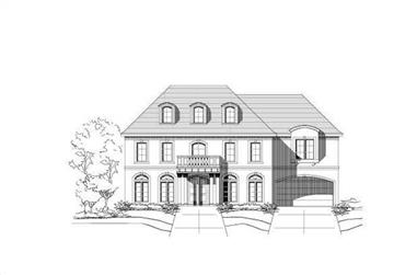 5-Bedroom, 5883 Sq Ft Luxury House Plan - 156-2109 - Front Exterior