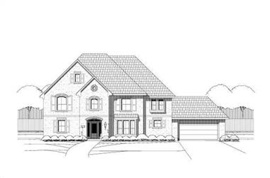 5-Bedroom, 4690 Sq Ft Luxury House Plan - 156-2128 - Front Exterior