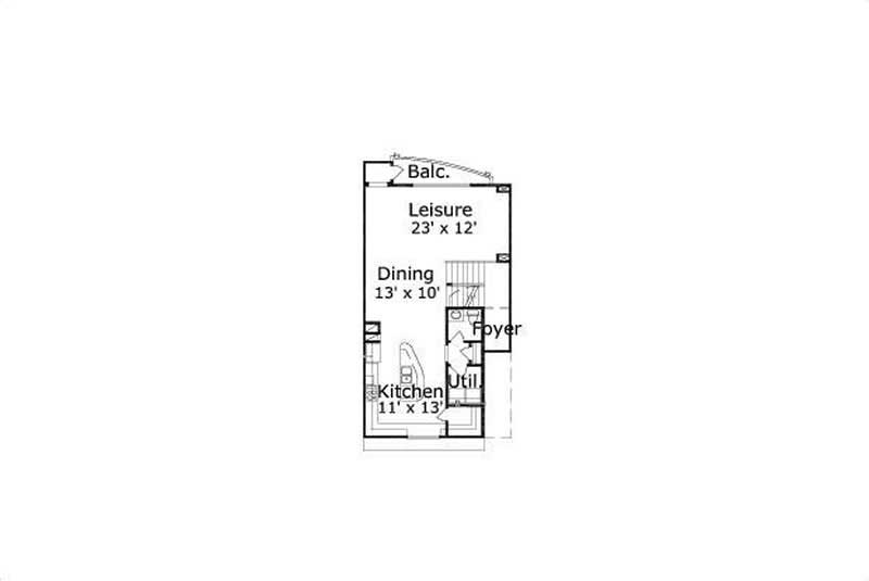Floor Plan Second Story of Multi-Unit Plan #156-2131