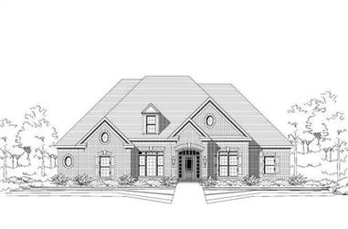 4-Bedroom, 2875 Sq Ft Traditional House Plan - 156-2137 - Front Exterior