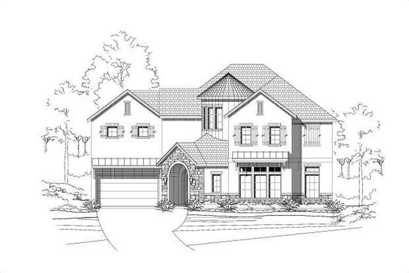 Mediterranean home (ThePlanCollection: Plan #156-2141)