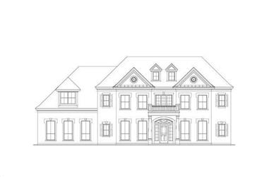 4-Bedroom, 4130 Sq Ft Luxury House Plan - 156-2174 - Front Exterior