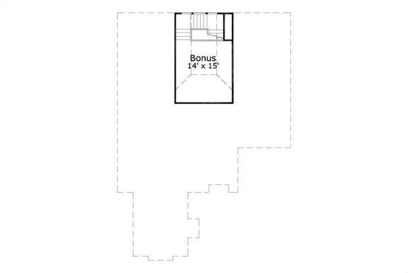Floor Plan Third Story of Luxury Plan #156-2183