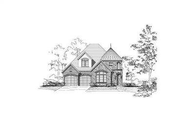 4-Bedroom, 3102 Sq Ft Tuscan Home Plan - 156-2189 - Main Exterior
