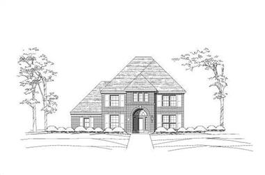 4-Bedroom, 4016 Sq Ft Luxury House Plan - 156-2193 - Front Exterior