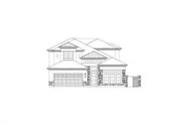 4-Bedroom, 3551 Sq Ft Tuscan Home Plan - 156-2200 - Main Exterior
