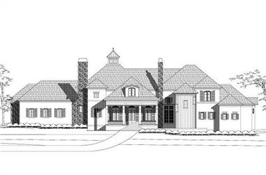 5-Bedroom, 4780 Sq Ft Country House Plan - 156-2205 - Front Exterior