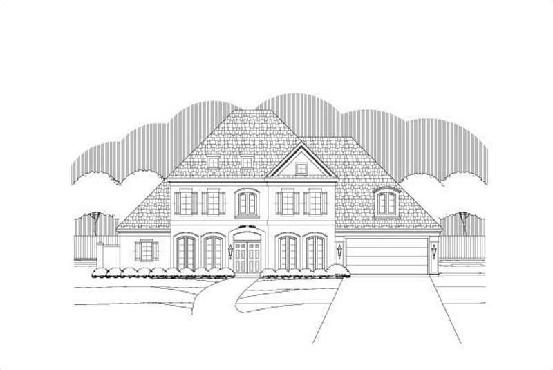 Luxury home (ThePlanCollection: Plan #156-2206)