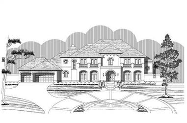 5-Bedroom, 5749 Sq Ft Luxury House Plan - 156-2218 - Front Exterior