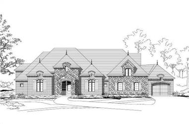 3-Bedroom, 3414 Sq Ft Country Home Plan - 156-2219 - Main Exterior