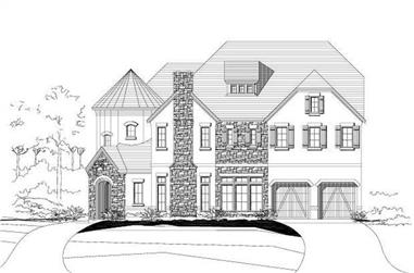 4-Bedroom, 4881 Sq Ft Country Home Plan - 156-2252 - Main Exterior