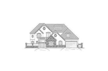 5-Bedroom, 5079 Sq Ft Country House Plan - 156-2254 - Front Exterior