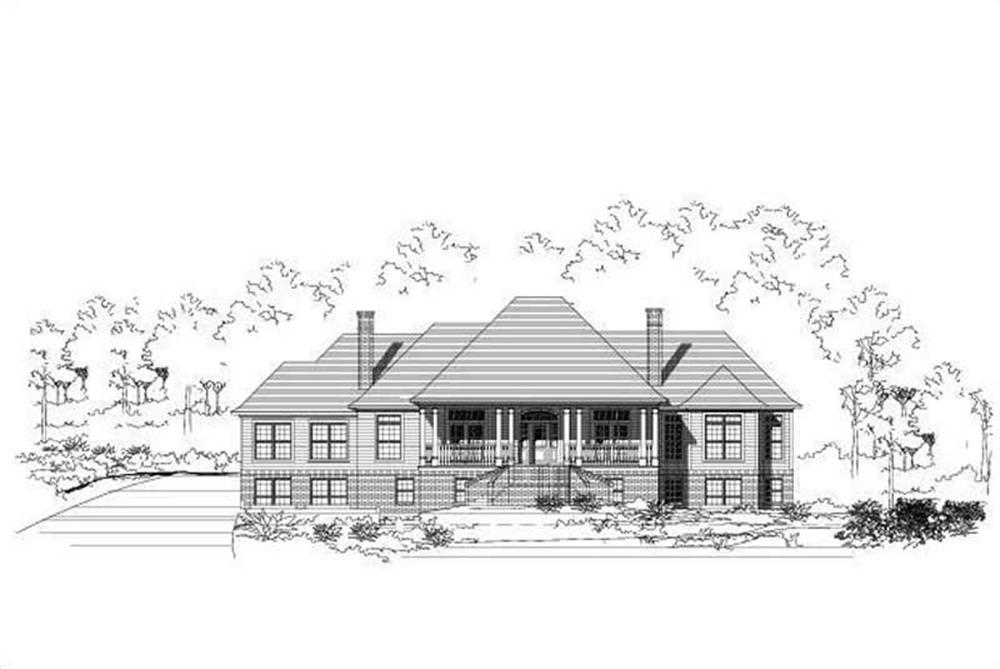 Luxury home (ThePlanCollection: Plan #156-2259)