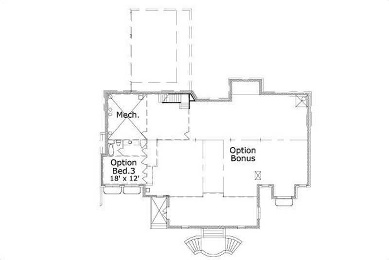 Floor Plan Second Story of Luxury Plan #156-2259