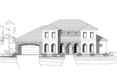 5-Bedroom, 3897 Sq Ft Luxury House Plan - 156-2272 - Front Exterior