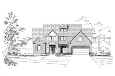 4-Bedroom, 2932 Sq Ft Traditional House Plan - 156-2273 - Front Exterior