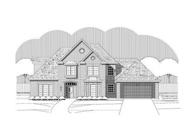 4-Bedroom, 3809 Sq Ft Luxury House Plan - 156-2283 - Front Exterior