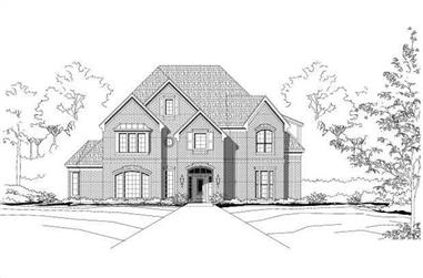 5-Bedroom, 4679 Sq Ft Luxury House Plan - 156-2284 - Front Exterior