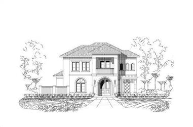 4-Bedroom, 3466 Sq Ft Luxury House Plan - 156-2303 - Front Exterior