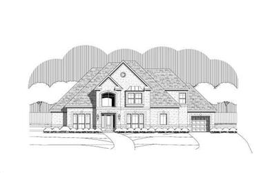 4-Bedroom, 4426 Sq Ft Luxury House Plan - 156-2318 - Front Exterior