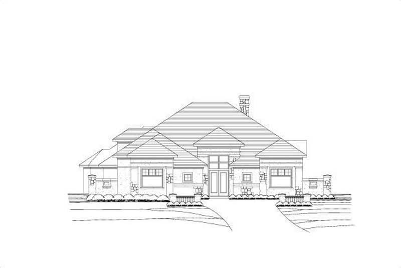 Tuscan home (ThePlanCollection: Plan #156-2342)