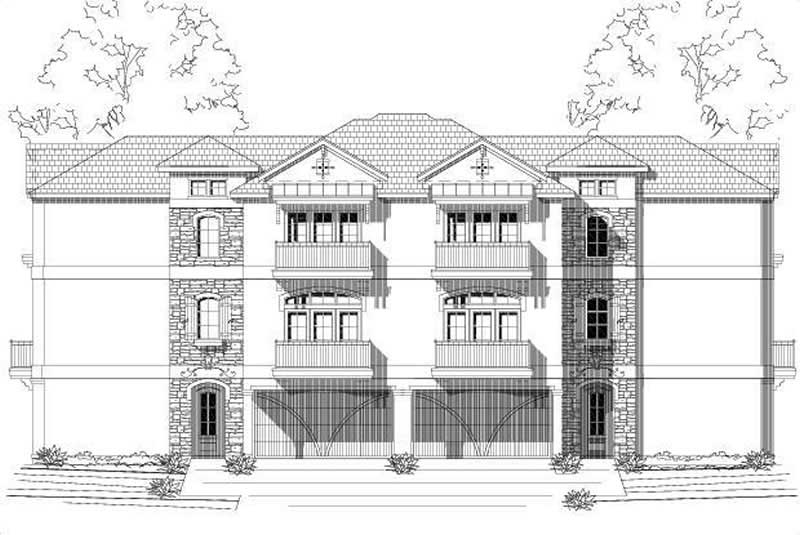 Multi-Unit home (ThePlanCollection: Plan #156-2360)