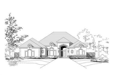3-Bedroom, 3379 Sq Ft Country House Plan - 156-2364 - Front Exterior