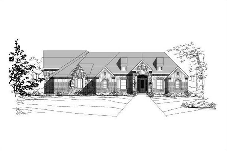 4-Bedroom, 3055 Sq Ft Country Home Plan - 156-2369 - Main Exterior