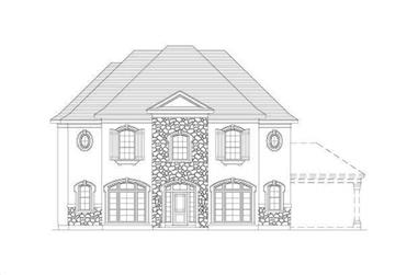 5-Bedroom, 3601 Sq Ft Country Home Plan - 156-2390 - Main Exterior
