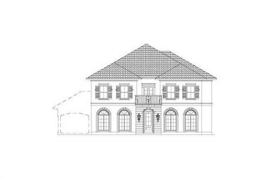 5-Bedroom, 4118 Sq Ft French House Plan - 156-2392 - Front Exterior