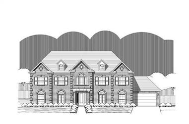 4-Bedroom, 4105 Sq Ft Luxury House Plan - 156-2400 - Front Exterior