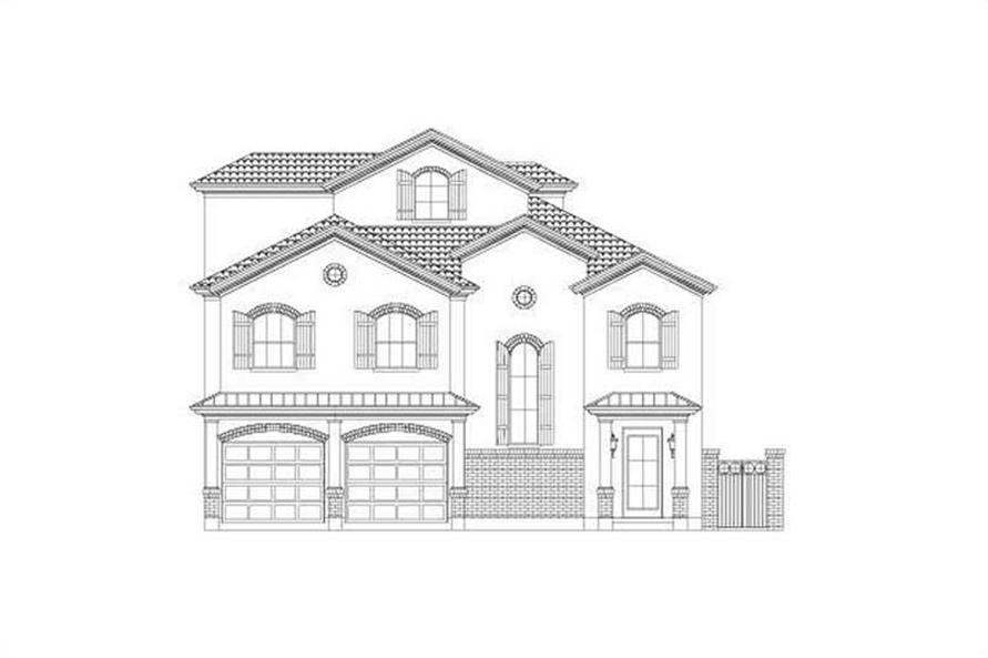 3-Bedroom, 3548 Sq Ft Luxury House Plan - 156-2402 - Front Exterior