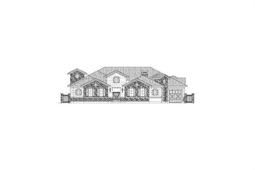 4-Bedroom, 4237 Sq Ft Country House Plan - 156-2413 - Front Exterior