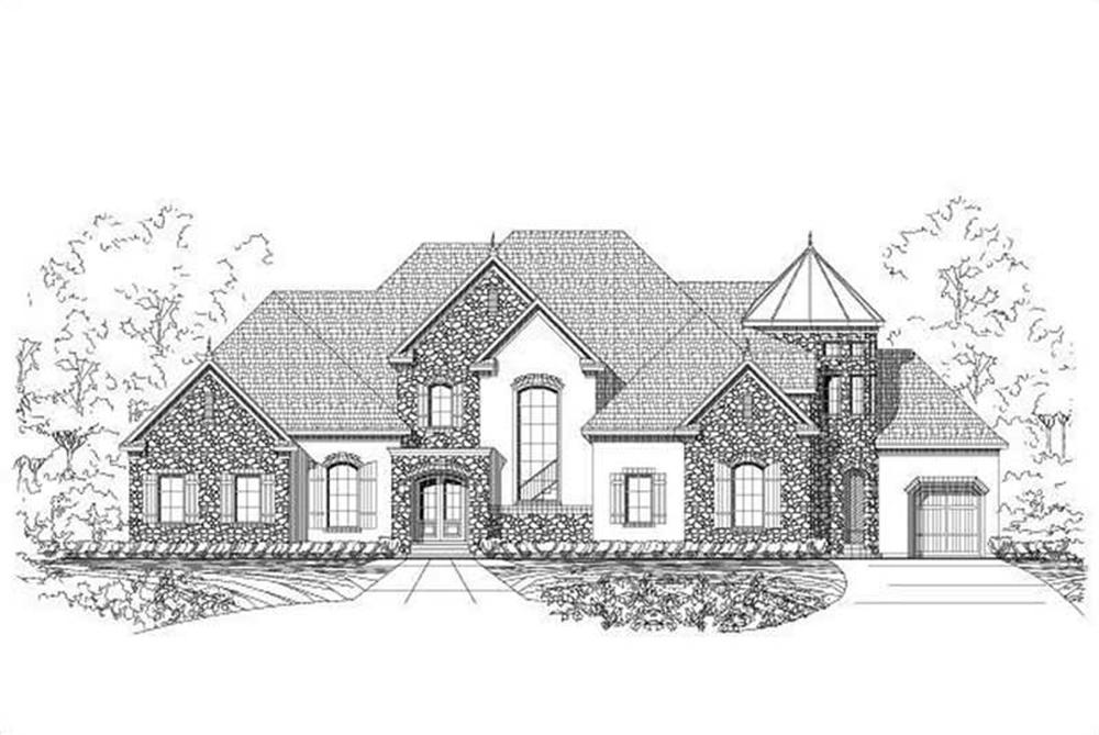 Front elevation of Country home (ThePlanCollection: House Plan #156-2428)