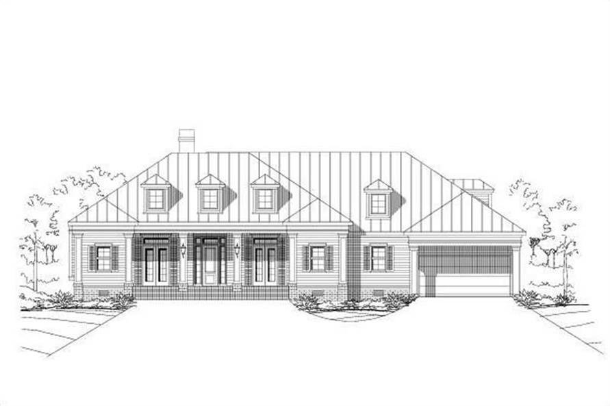 6-Bedroom, 5408 Sq Ft Country Home Plan - 156-2450 - Main Exterior